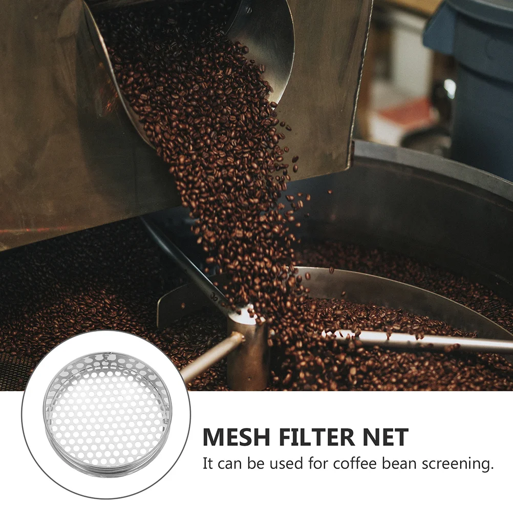 

2Pcs Garden Soil Sifter Stainless Steel Sifting Pan Manual Strainer for Home Planting and Compost Soil Sifter Garden Gadget