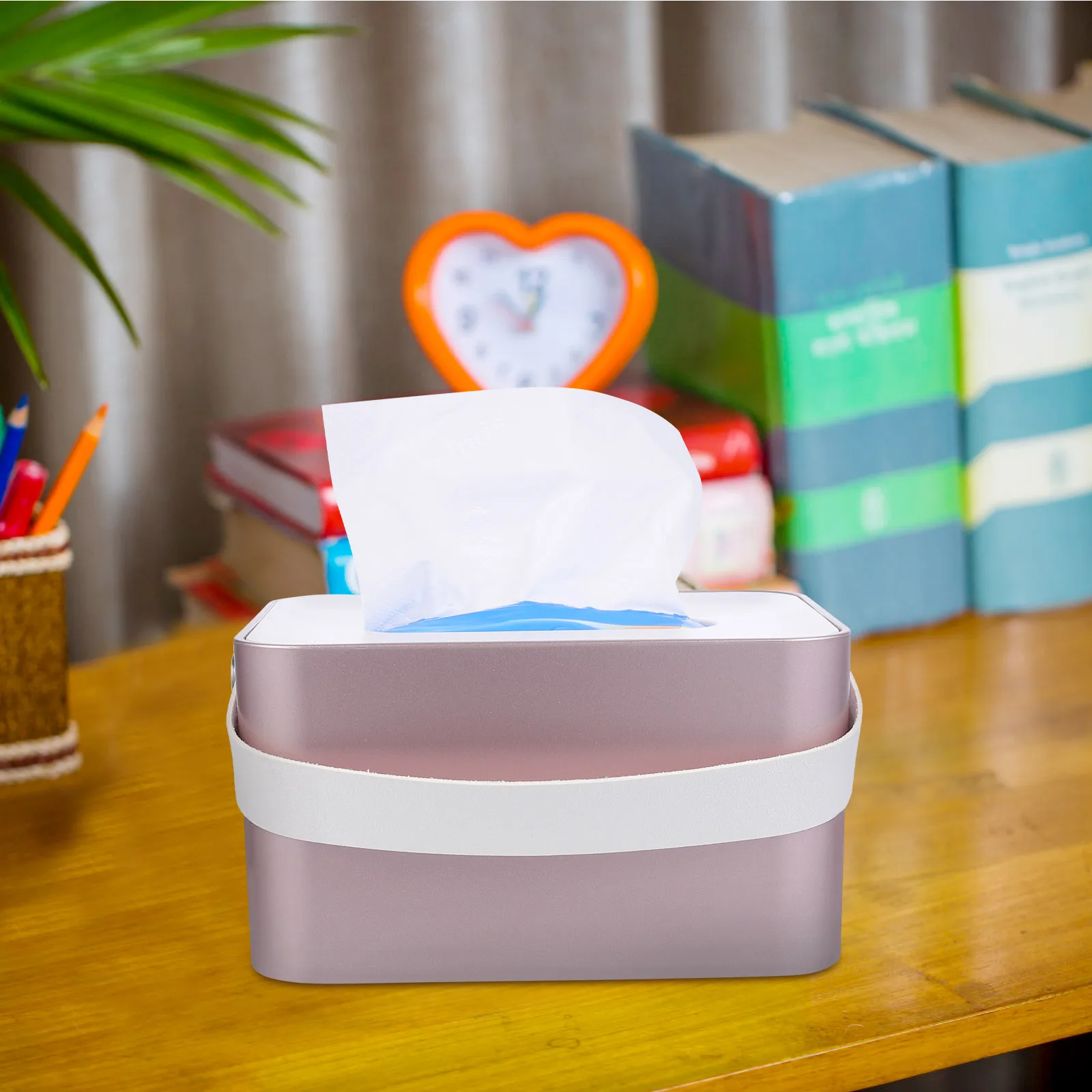 

1pc Desktop Convenient Dispenser Box Home Tissue Dispenser Container For Home Restaurant Desktop Tissue Holder Hotel Use