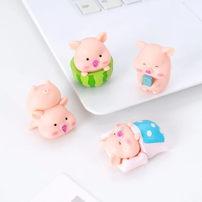 أنيمي الخنزير البري خنزير نموذج مزرعة الحيوان خنزير الأسرة مجموعة التماثيل عمل الشكل ألعاب تعليمية للسيارة ديكور المنزل