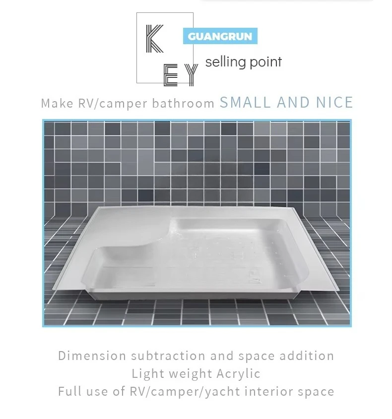 RV Camping Van Duschwanne Badeboden