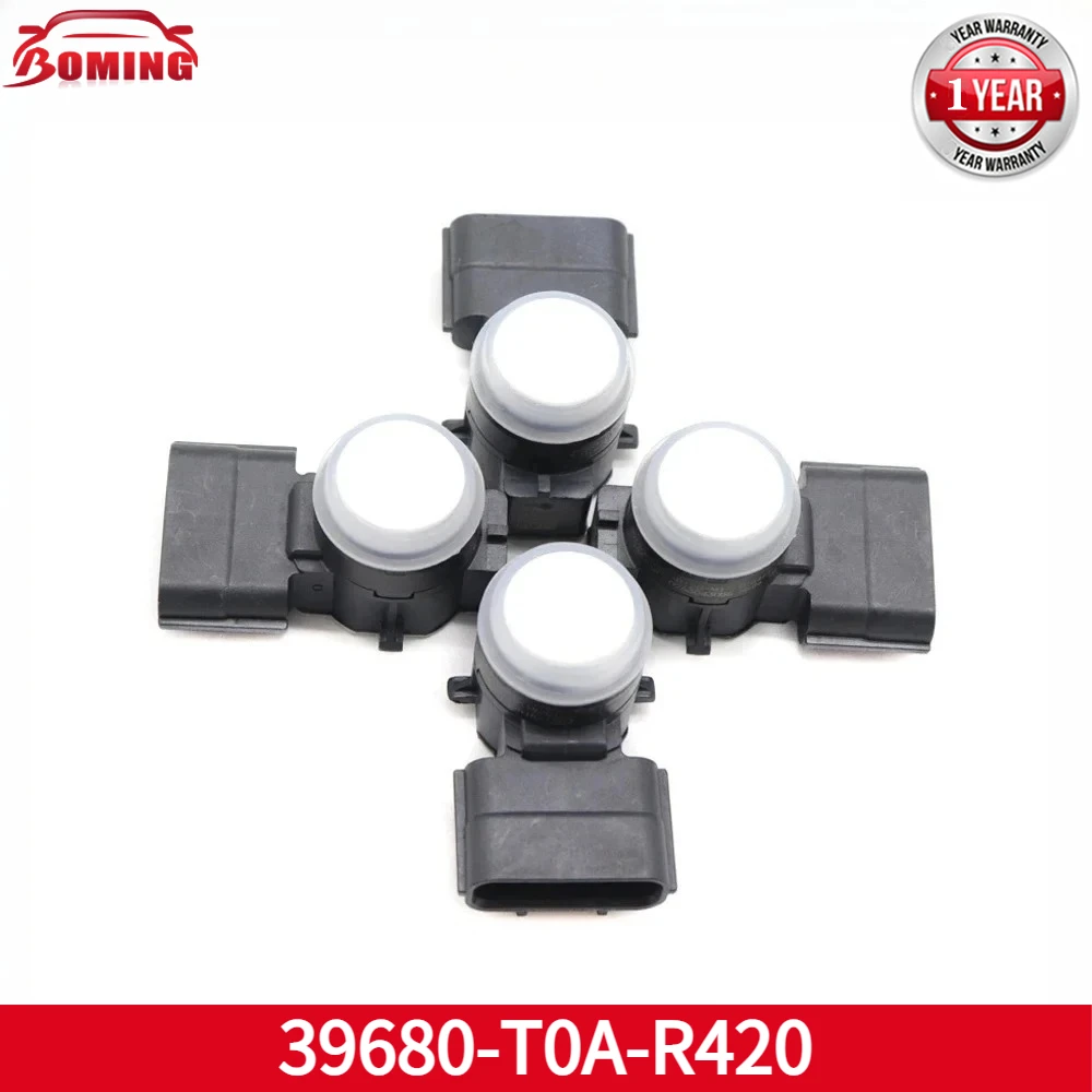 

39680-T0A-R420 Car PDC Sensor Bumper Parking Assist Sensor 4PCS 0263033951 For Honda Accord 2016-2018 White 39680T0AT420
