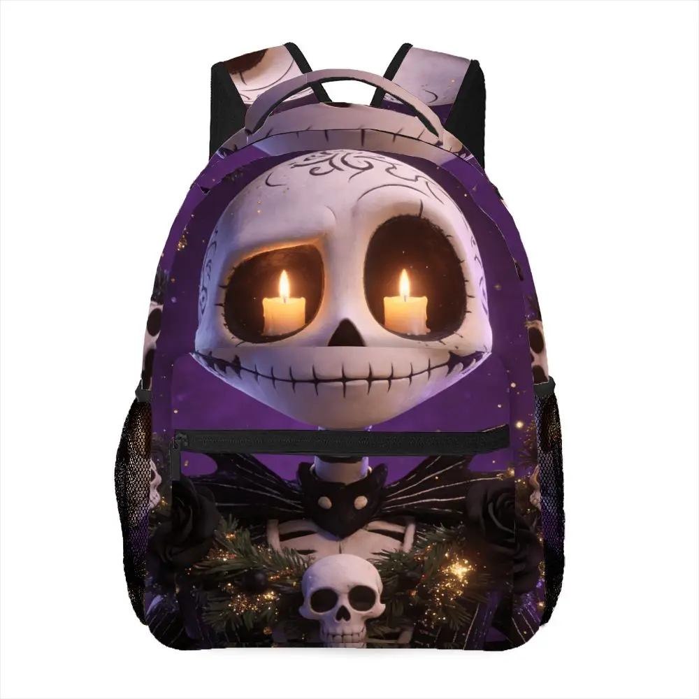 

1 шт., рюкзак с принтом Disney Jack Skellington, унисекс, регулируемые ремни, тематическая сумка на молнии