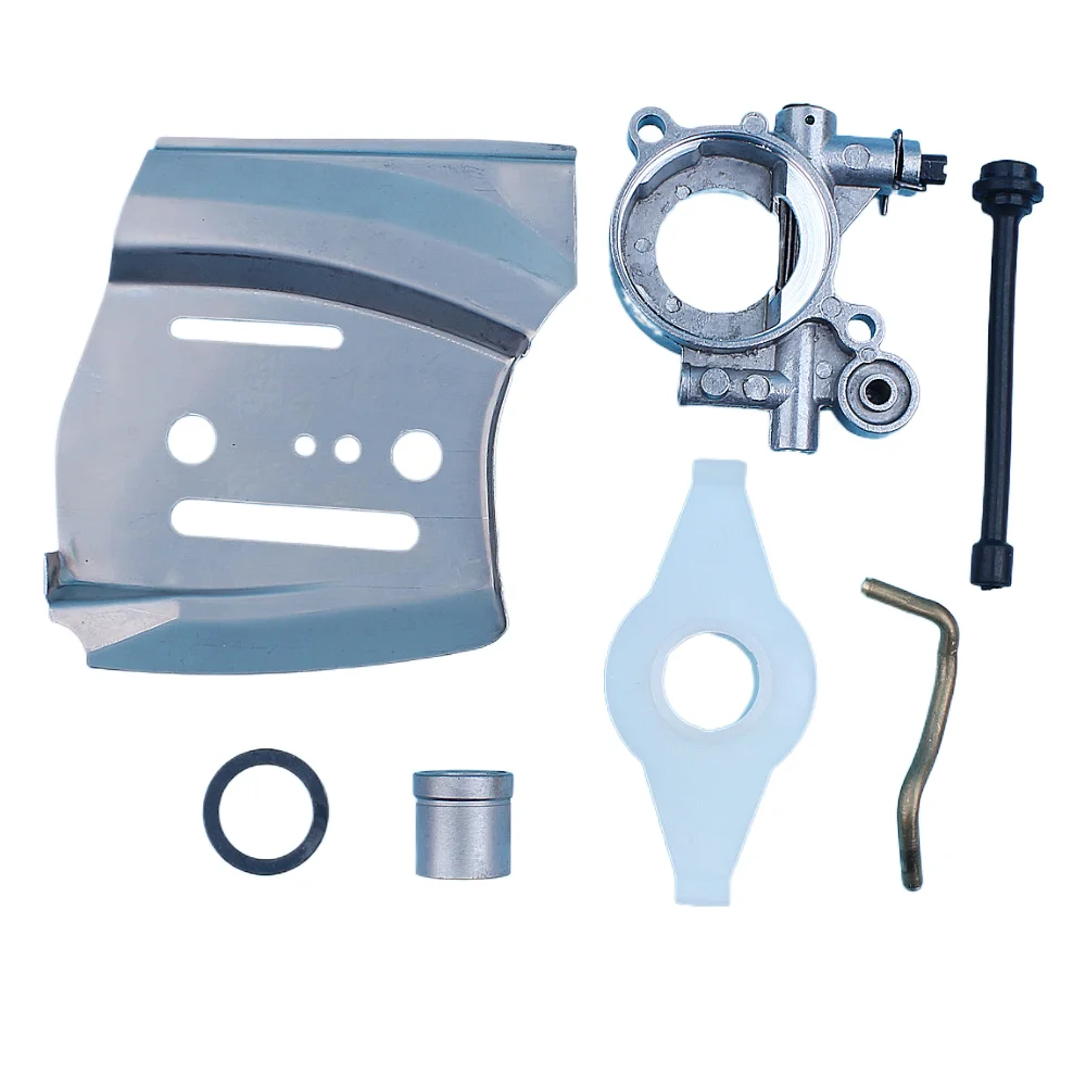Oil Pump Bar Plate Worm Gear Line Kit For Husqvarna 385 390 372 XP 365 371 362 570 575 576XP Chainsaw Guide Replacement Part