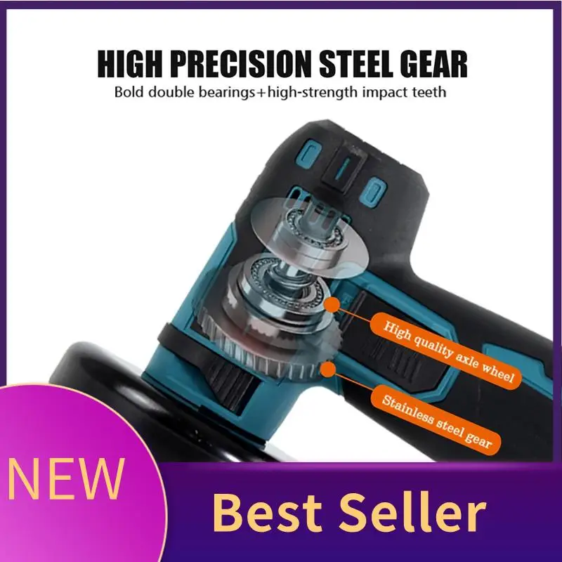 

ABHI-EU Plug,12V Angle Grinder 19500Rpm Electric Polishing Grinding Machine Rechargable Battery Mini Cordless Cutting Grinder