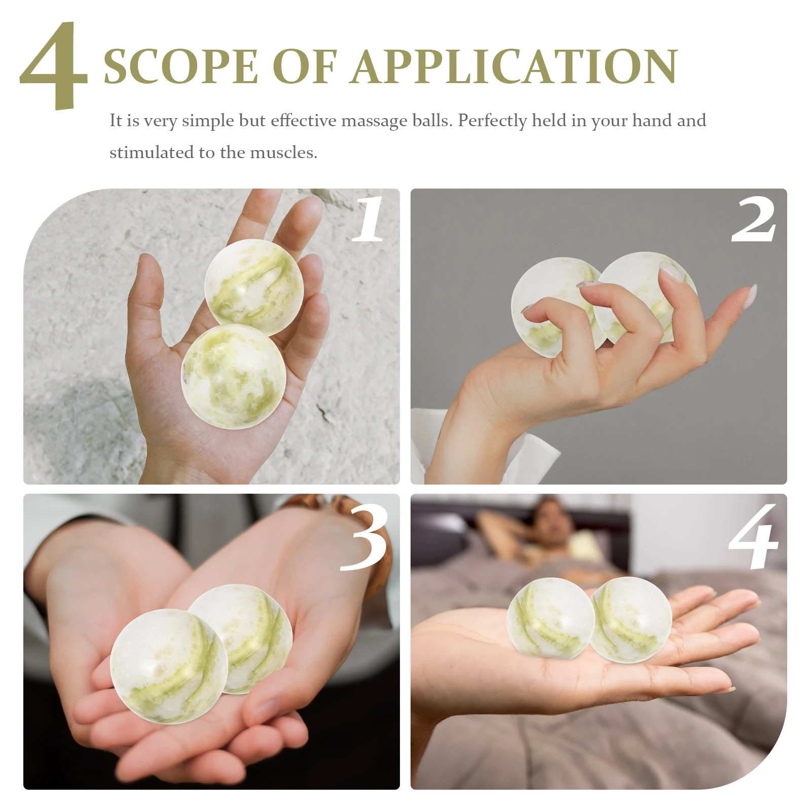 

Hand Exercise Jade Massage Fitness Elderly Gift Health Stones Chinese Balls For Hands Chinese Ball for Hands