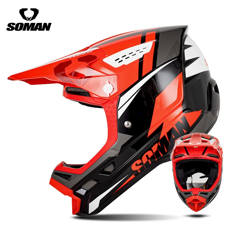 

Новый велосипедный шлем SOMAN, шоссейный горный скоростной внедорожный шлем, мужской и женский уличный велосипедный мотоциклетный шлем M12