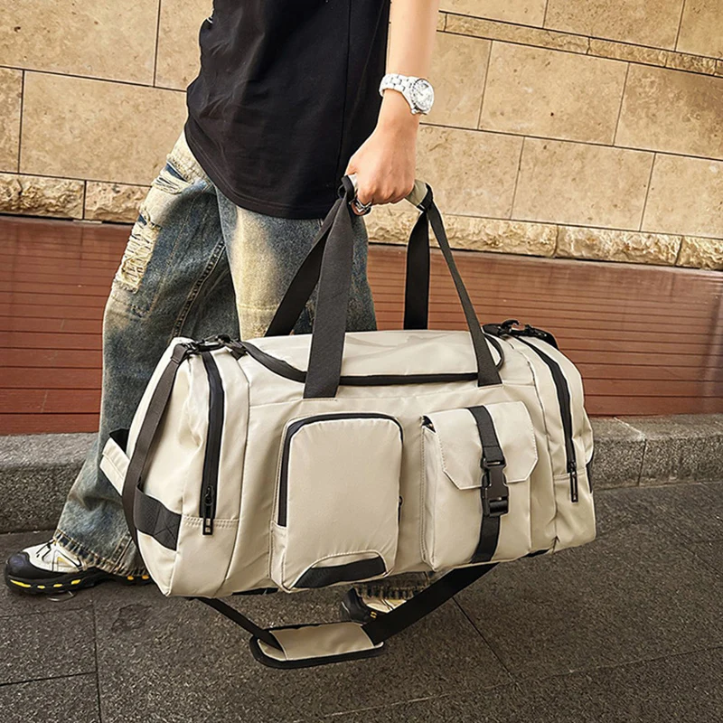 

Large Leisure Travel Bag Business Trip Handbag Weekender Carry On Tote with Shoe Pocket Dry Wet Fitness Sport Yoga Shoulder Bags