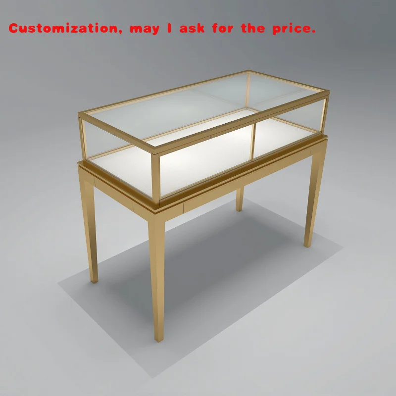 

custom.Floor Display Stand Custom Jewellery Store Fixtures Lockable Jewelry Shop Furniture Counter Glass Jewelry Display Showcas