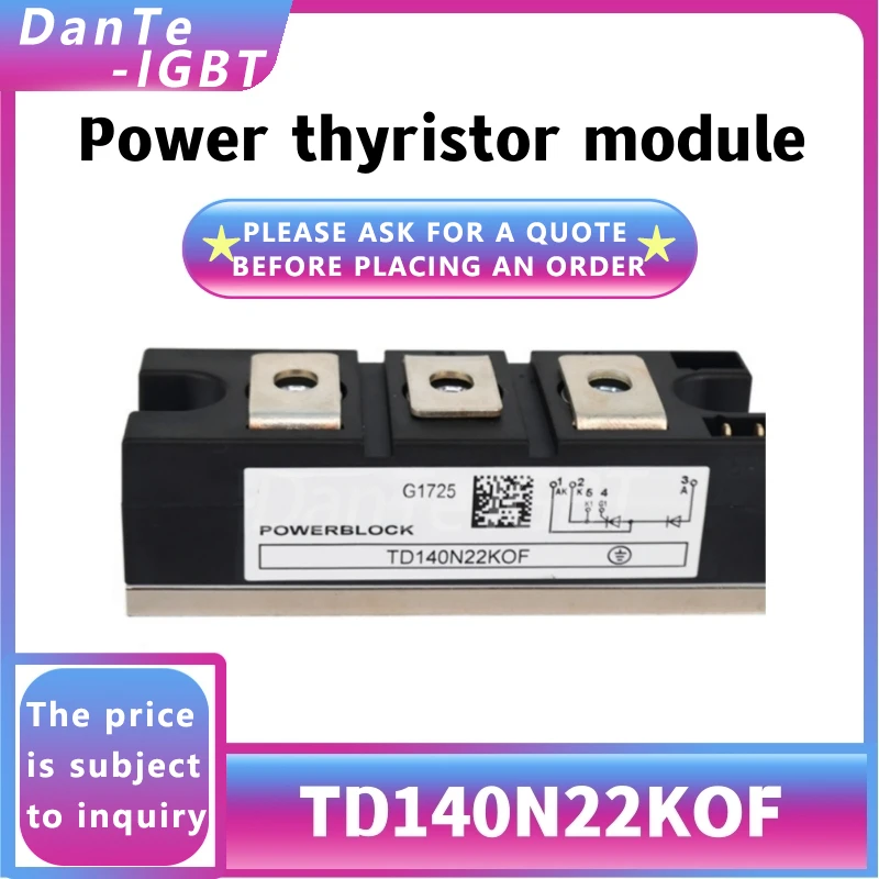 

Новый модуль TD140N22KOF TD140N22, тиристорный регулятор напряжения, оригинальный спот