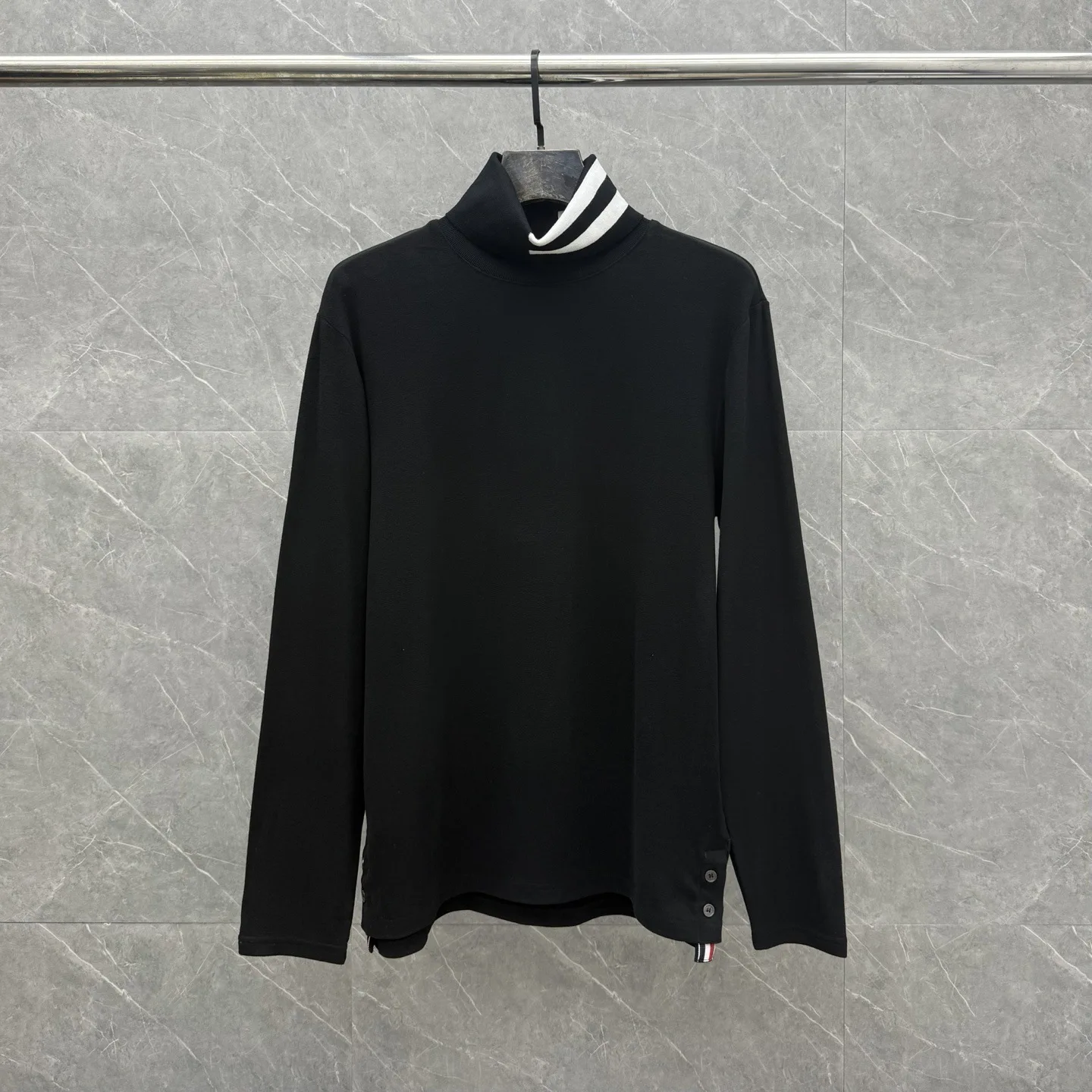 

Comfortable High Ne Knitted Sweater Casual Versatile Men's Cotton Long Sve Basic Sle Autumn Winter New Arrival