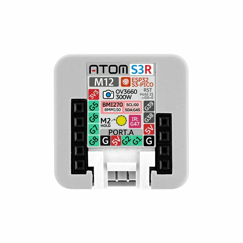 Controller programmabile ufficiale per fotocamera grandangolare M5Stack AtomS3R M12 OV3660 ESP32-S3 senza funzione vocale