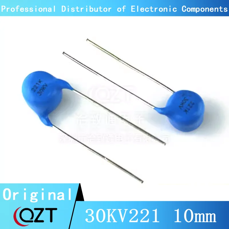 5pcs/lot-10pcs/lot 30KV221 10mm 221/30KV 30KV221 220PF30KV CT81 High Voltage Ceramic capacitor