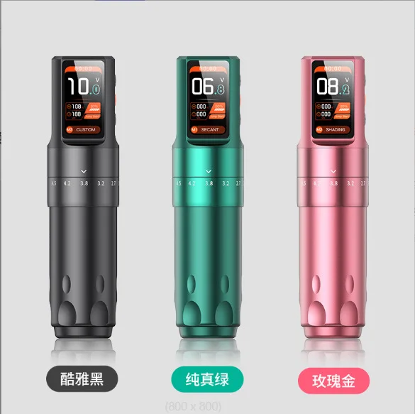 

Беспроводная ручка для татуировки большой емкости с регулируемым ходом, машина Mada, портативная линия резки, туман, ручка для вышивания татуировок двойного назначения