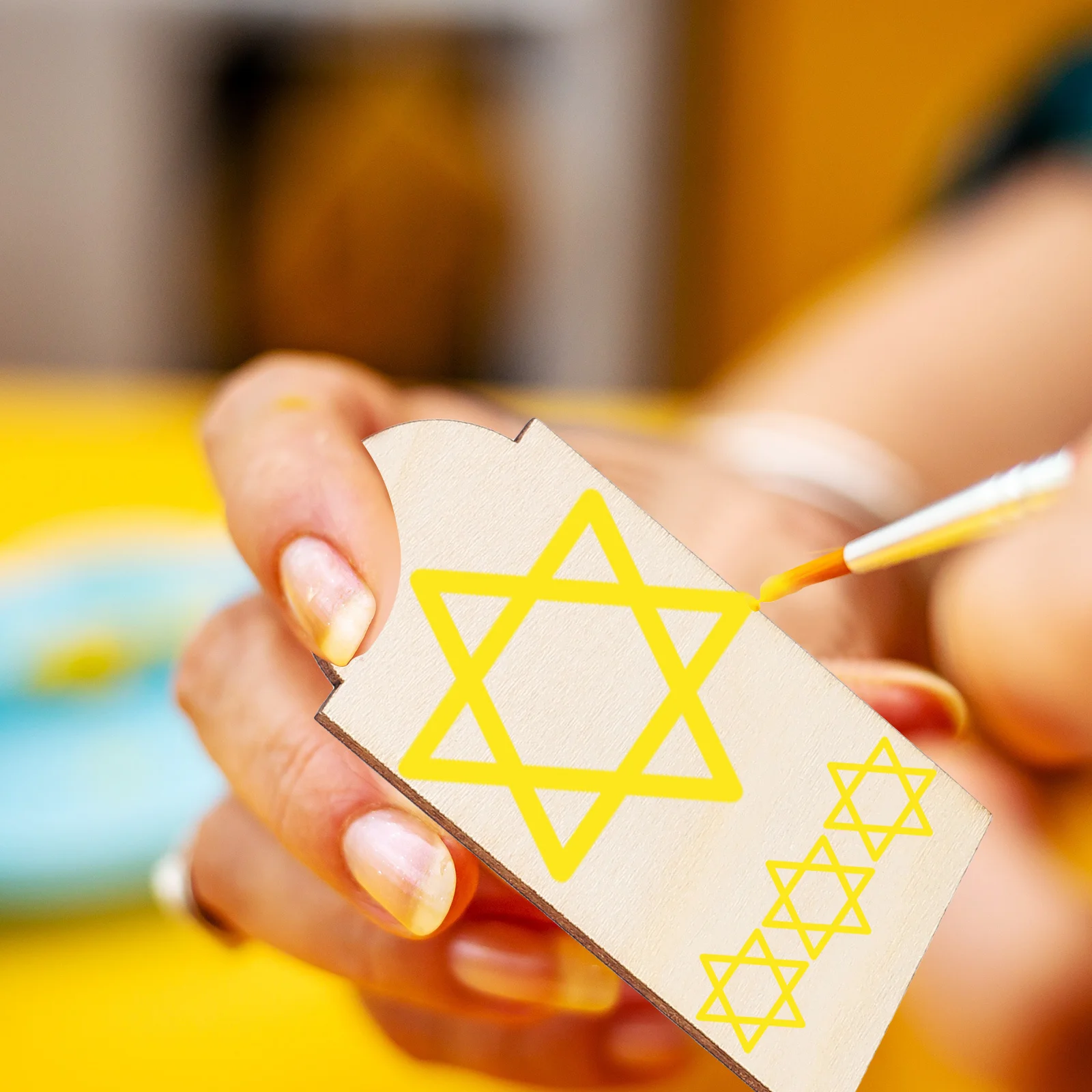 

10Pcs Blank Wooden Tags Unfinished Small Wood Tags with Holes for DIY Painting Christmas Tree Decor Home Craft Projects