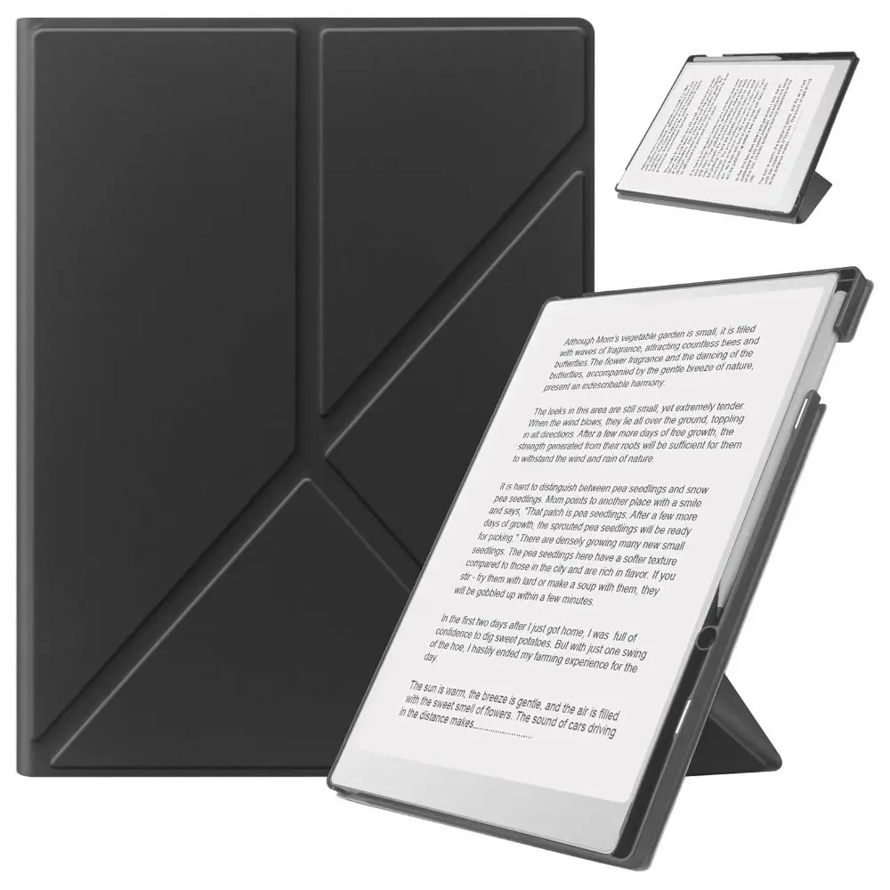 

Auto Sleep/Wake 10.3" Stand Case Anti-fall Pen Slot Protective Shell Foldable Leather Folio Cover for ReMarkable Paper Pure