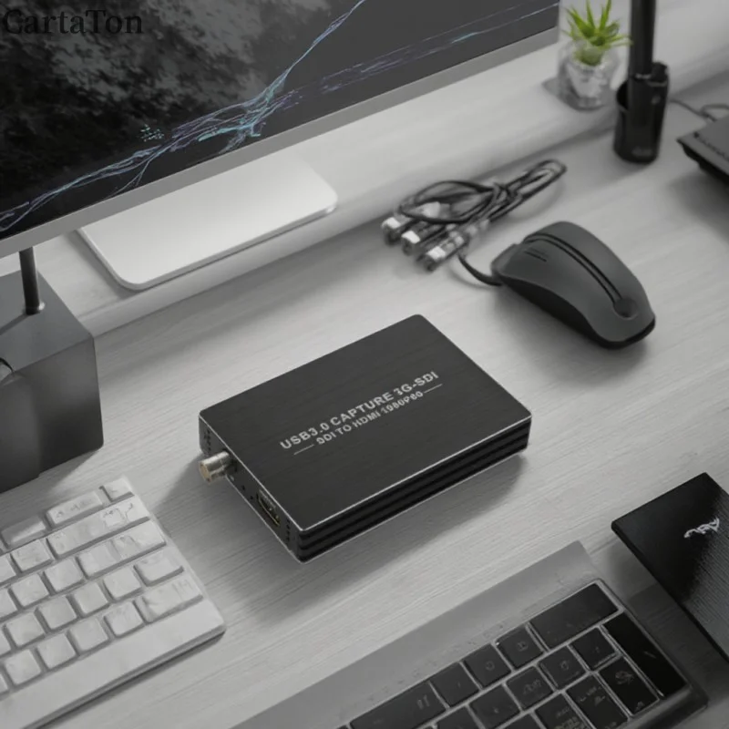 Karta przechwytująca audio-wideo 3G-SDI na HDMI USB3.0 HD 1080P Puszka przechwytywania wideo bez sterowników
