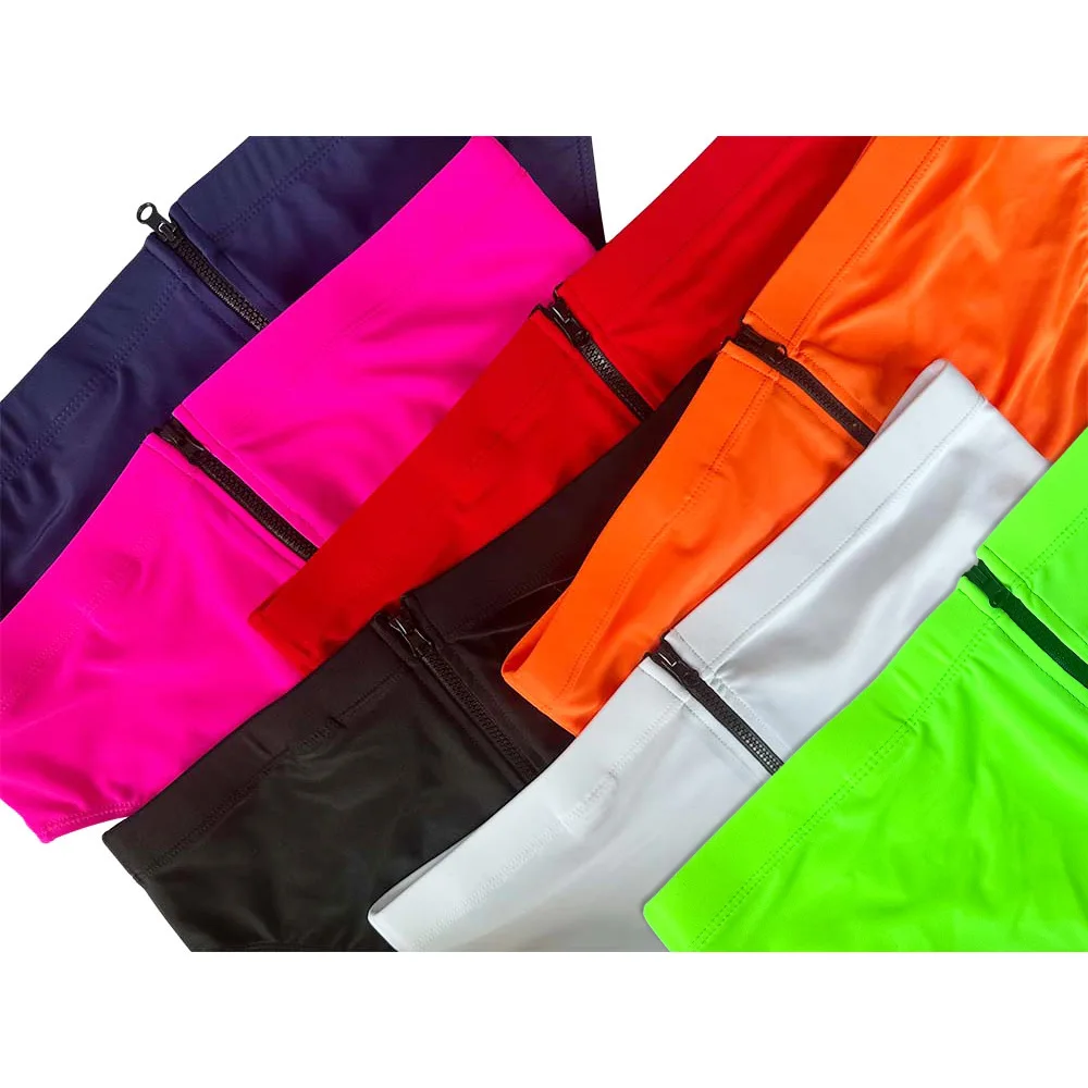 Maiô triangular com zíper traseiro, sexy, cor sólida, primavera quente, moda, cintura baixa, abertura de bunda