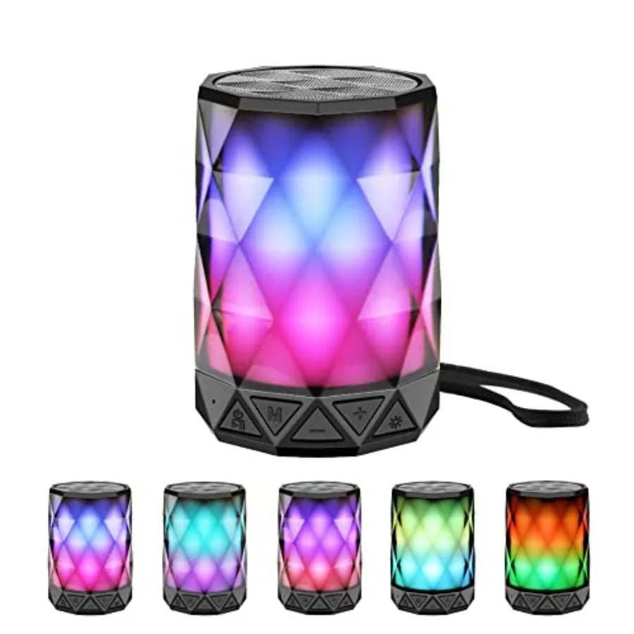 

Portable Bluetooth Speakers, Night Light Waterproof, Lightweight Portable Speakers for Travel, Pool, Beach, Biking, Kayak, Gift