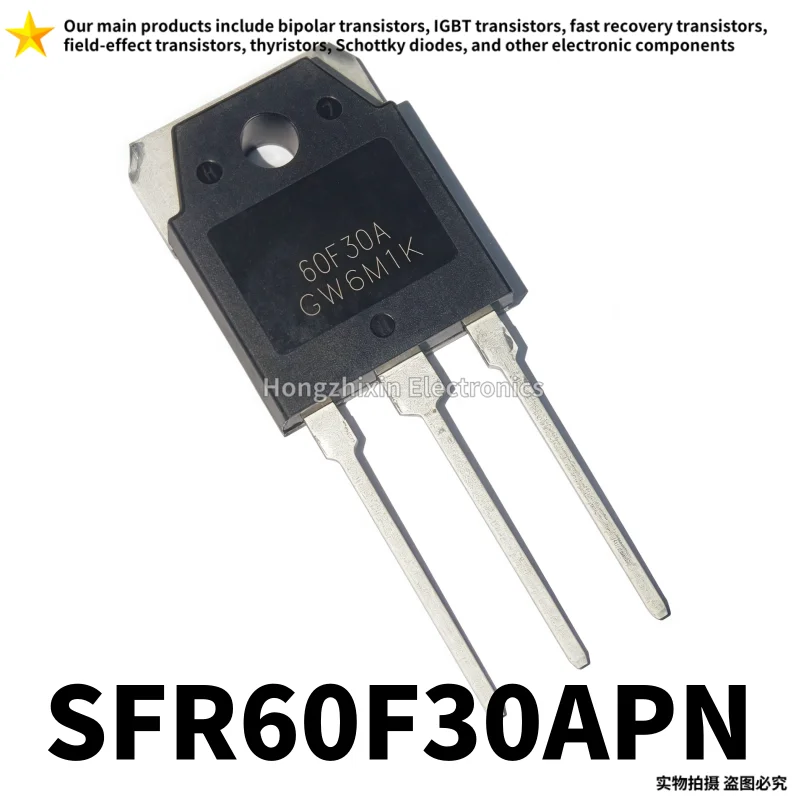 

10PCS Original SFR60F30APN TO-3P 60F30A 60A 300V Welding machine fast recovery diode
