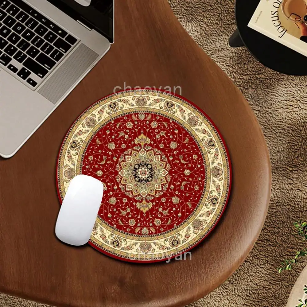 The New Persia Mouse Pad round mouse pad Non-slip rubber sole waterproof design Office games