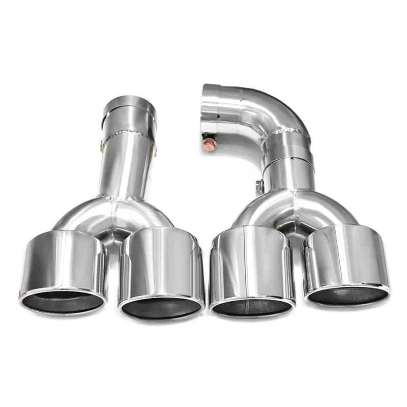 Quad uitlaatsierstukken voor BMW X3 G01 X4 G02 2018-2021 (ALLEEN 20i/30i) - X3M Look Upgrade (vereist M diffuser)