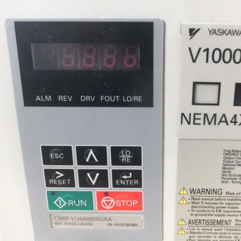 New CIMR-VU4A0005GAA Yaskawa Inverter 1 Year Warranty In Stock