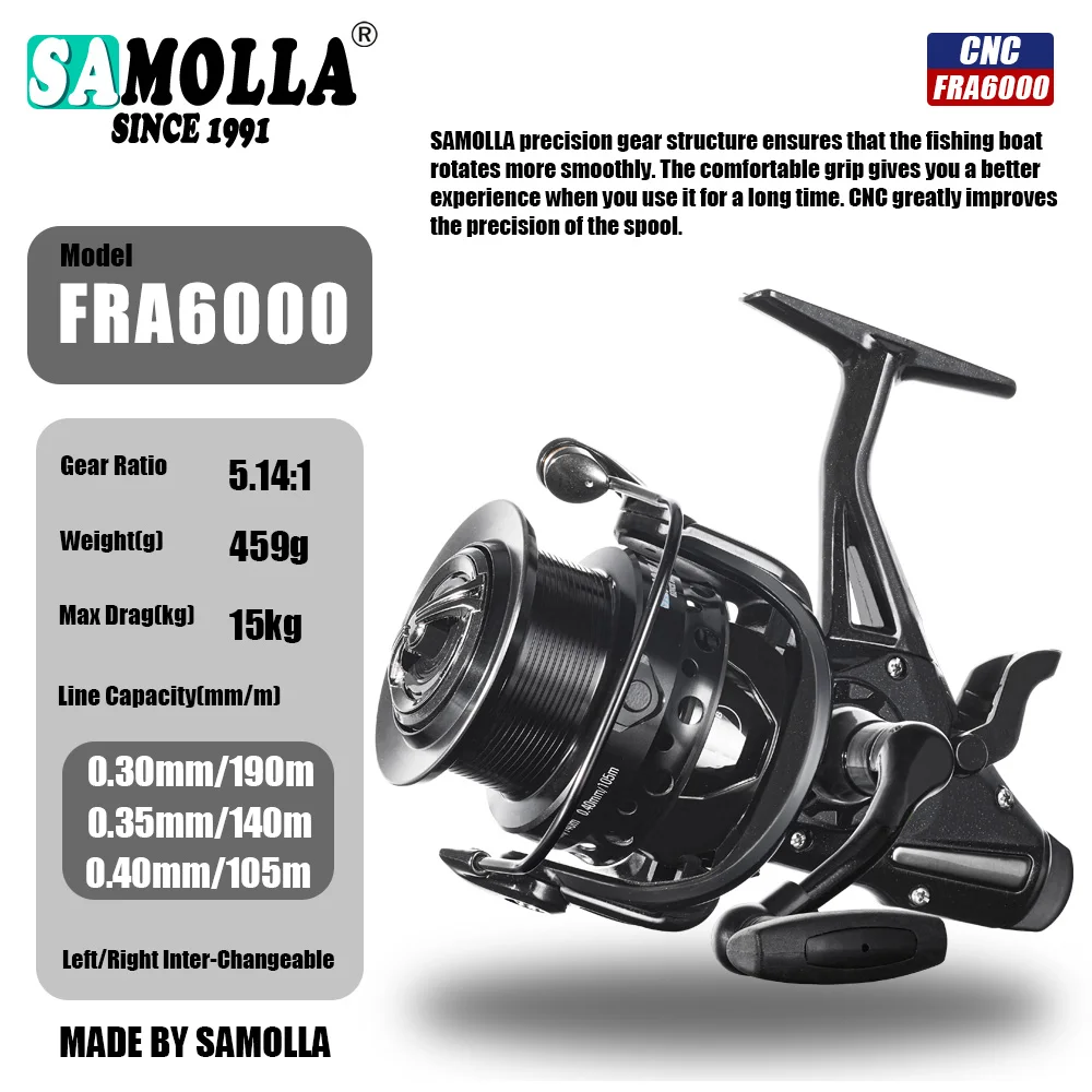 Karpervissen Reel Spinning Sterke Dubbele Slepen 12-15 kg Molinete Carretilha De Pesca Olta Makaralar Zee Rollen accessoires Mar