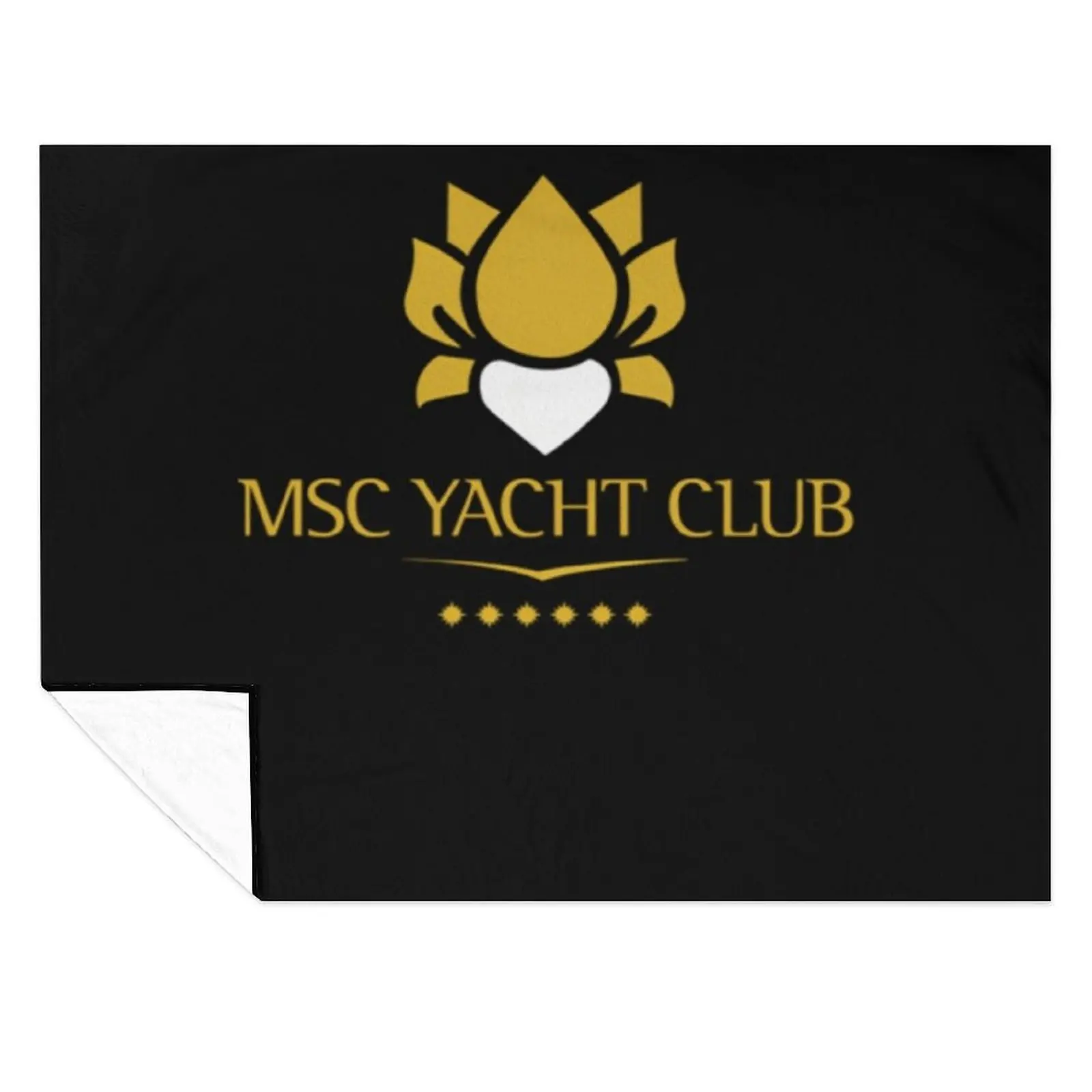 

Msc Yacht Club Logo Design Throw Blanket bed plaid for winter Polar Camping Blankets