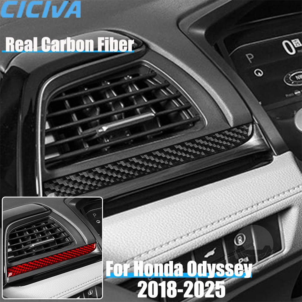 

Real Carbon Fiber Car Accessories Driver Strip Cover Soft Sticker For Honda Odyssey 2018 2019 2020 2021 2022 2023 2024 2025
