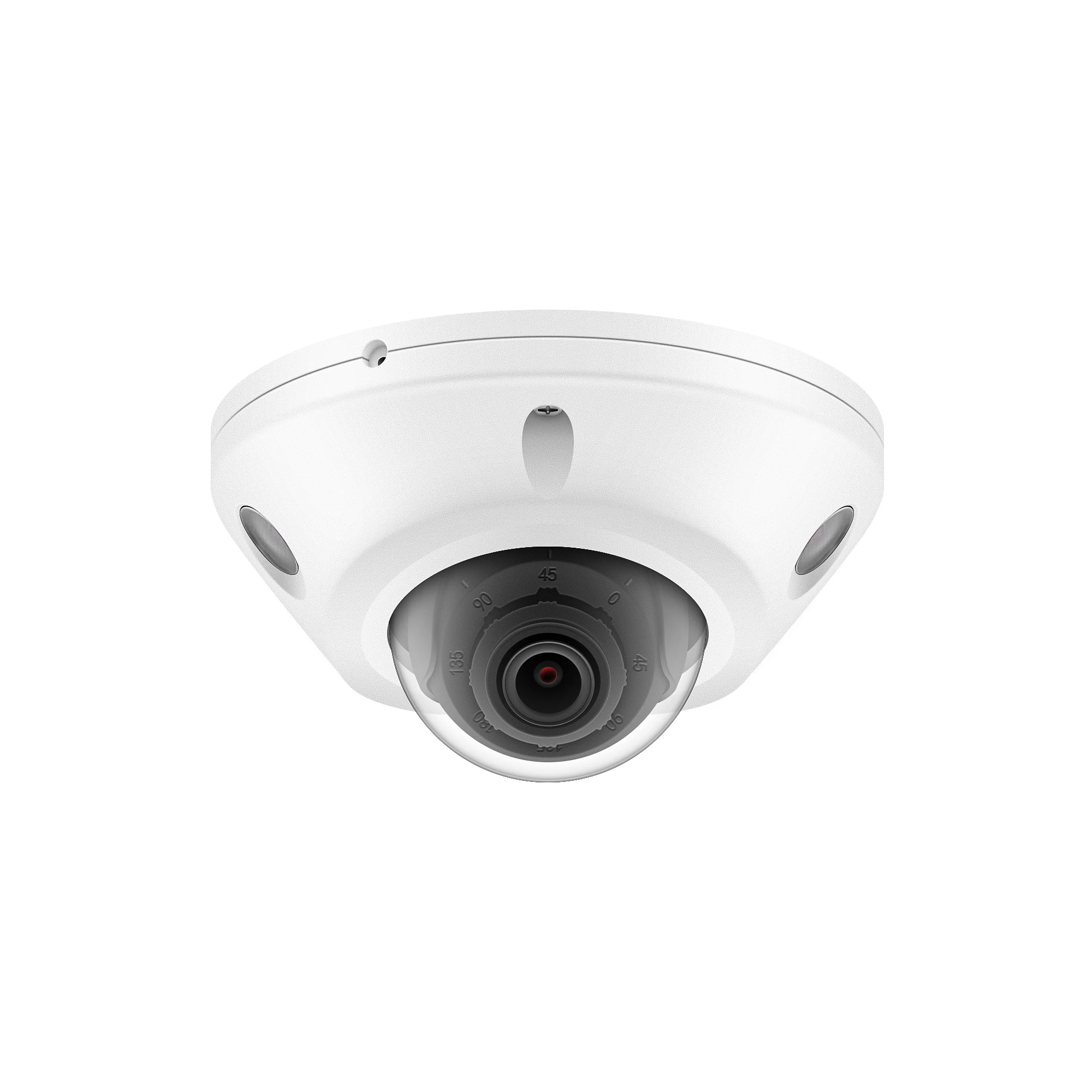 8MP 4K Smart dual light vandal proof dome PoE ip camera, anti IR reflection design 2.8mm lens ip66 waterproof rating