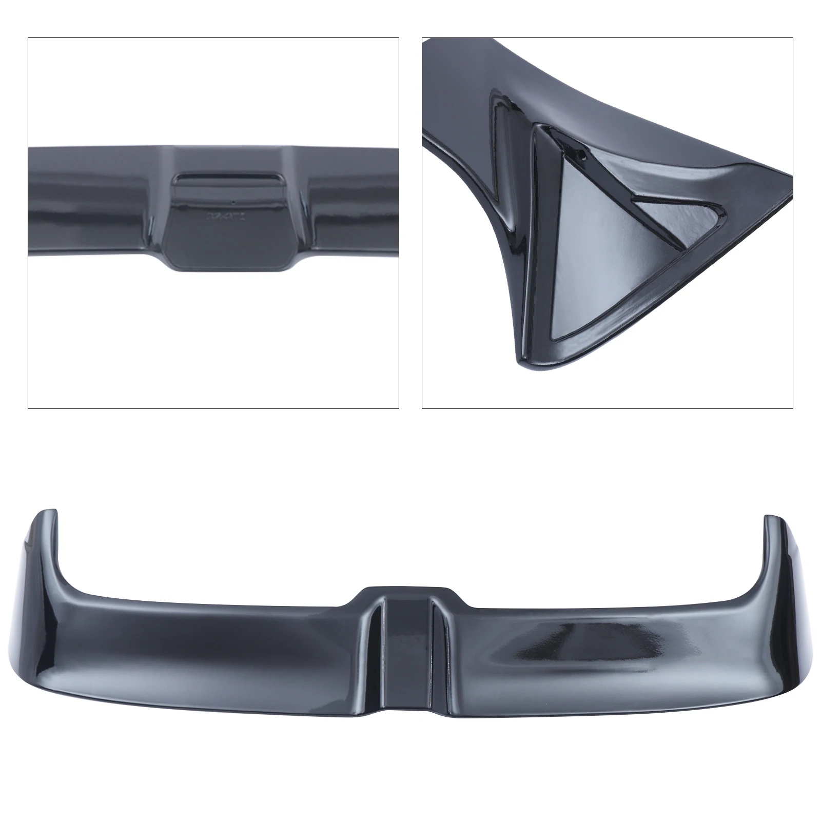 Rear Roof Spoiler, Black Gloss Window Wing, ABS Car Tail Airflow Diffuser for Golf 7 GTI R 2015-2019, RV Hydraulic Tool, UV Resistant Exterior Trim
