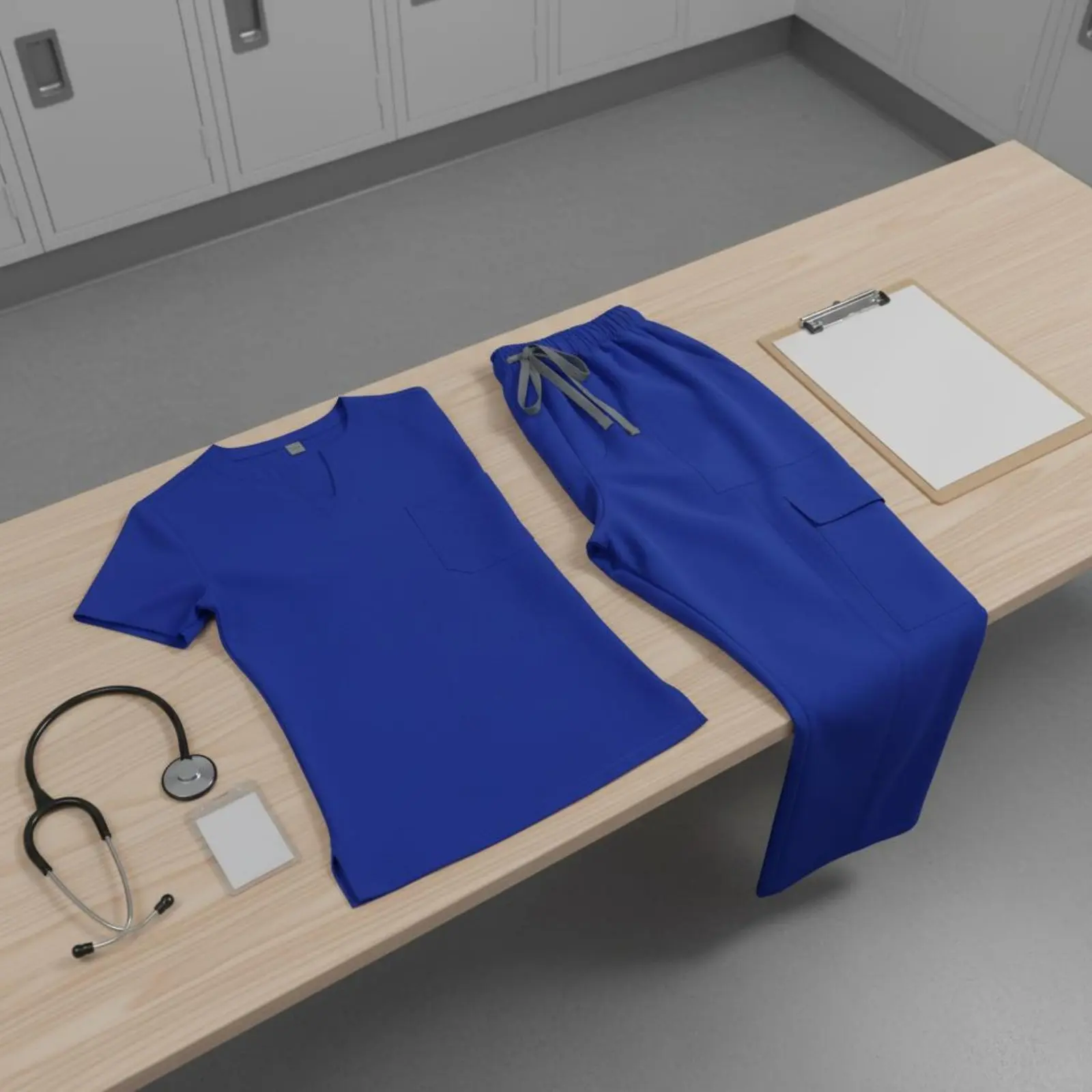 V-Neck Scrub Top and Pants Quick-Dry Doctor Attire Set V Neck Scrub Top Thin Material Women's Medical Scrubs Set for Hospital