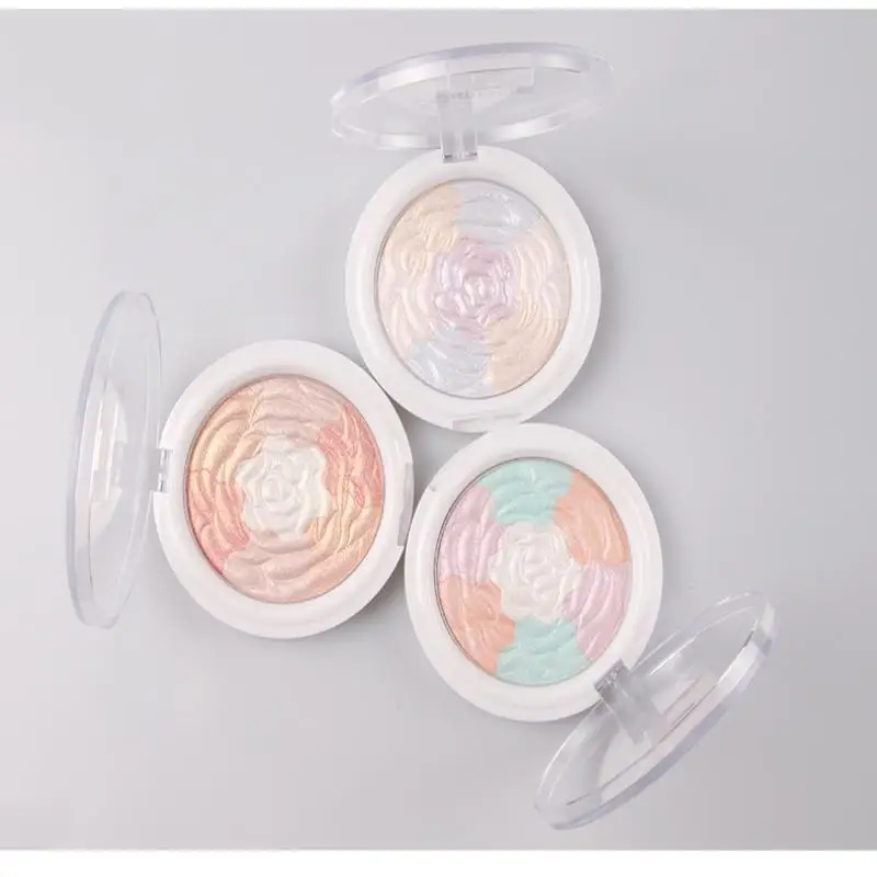 Paleta de Polvos Iluminadores BSIMONE, 1 Pieza, con Brillo y Destellos, para Contorno Facial, Iluminador, Maquillaje