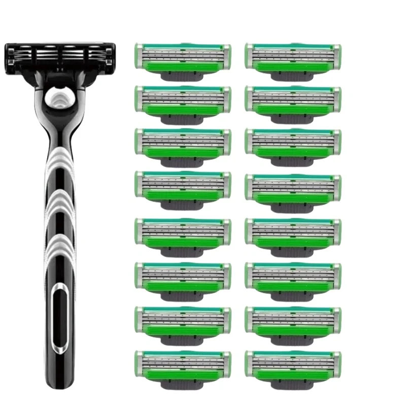 Men Razor Series Man Manual Beard Remover Nano 3-layer Steel Blades Fast Replacement Razor-head Men's Razors