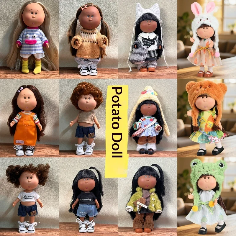 

Mia 24cm Potato Doll Cute Dress Up Fashion Collectible Doll Kids Play Toy Birthday Party Favor Children Companion Gift