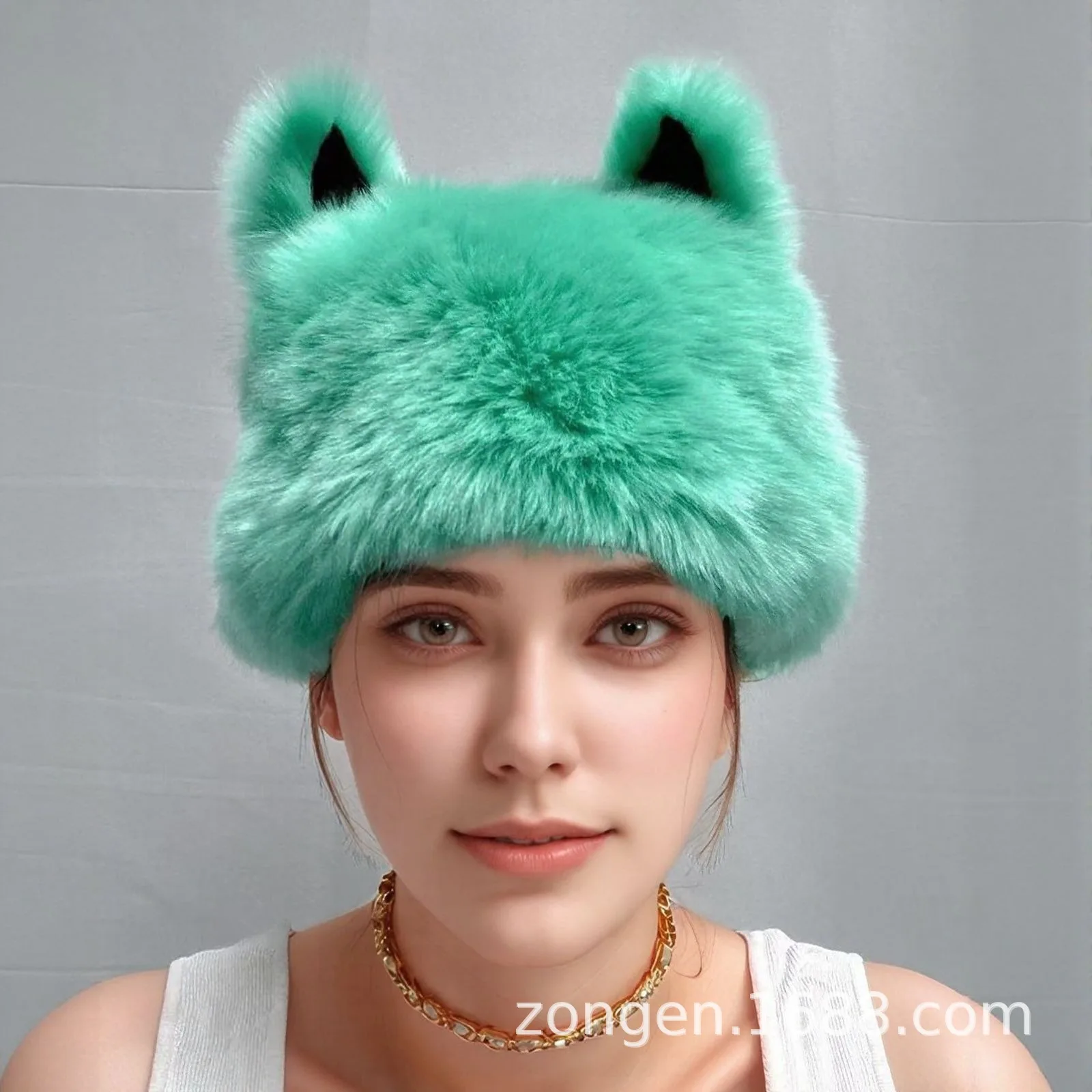 새로운 푹신한 퍼 모자 버킷 비니 모자 여성용 스컬리 캡 플러시 피셔맨 모자 따뜻한 여성용 겨울 모자 스플라이스드 페스티벌