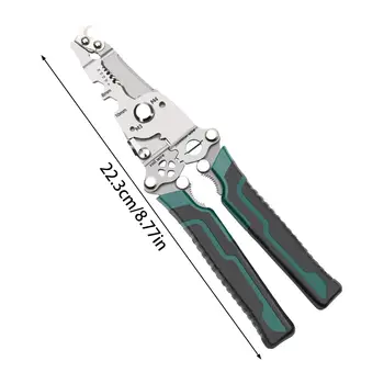 多功能剝線鉗壓線鉗,可折疊不銹鋼材質,22.3厘米,適用於電工和DIY愛好者 10 最佳銷售 電纜壓接鉗 - №2