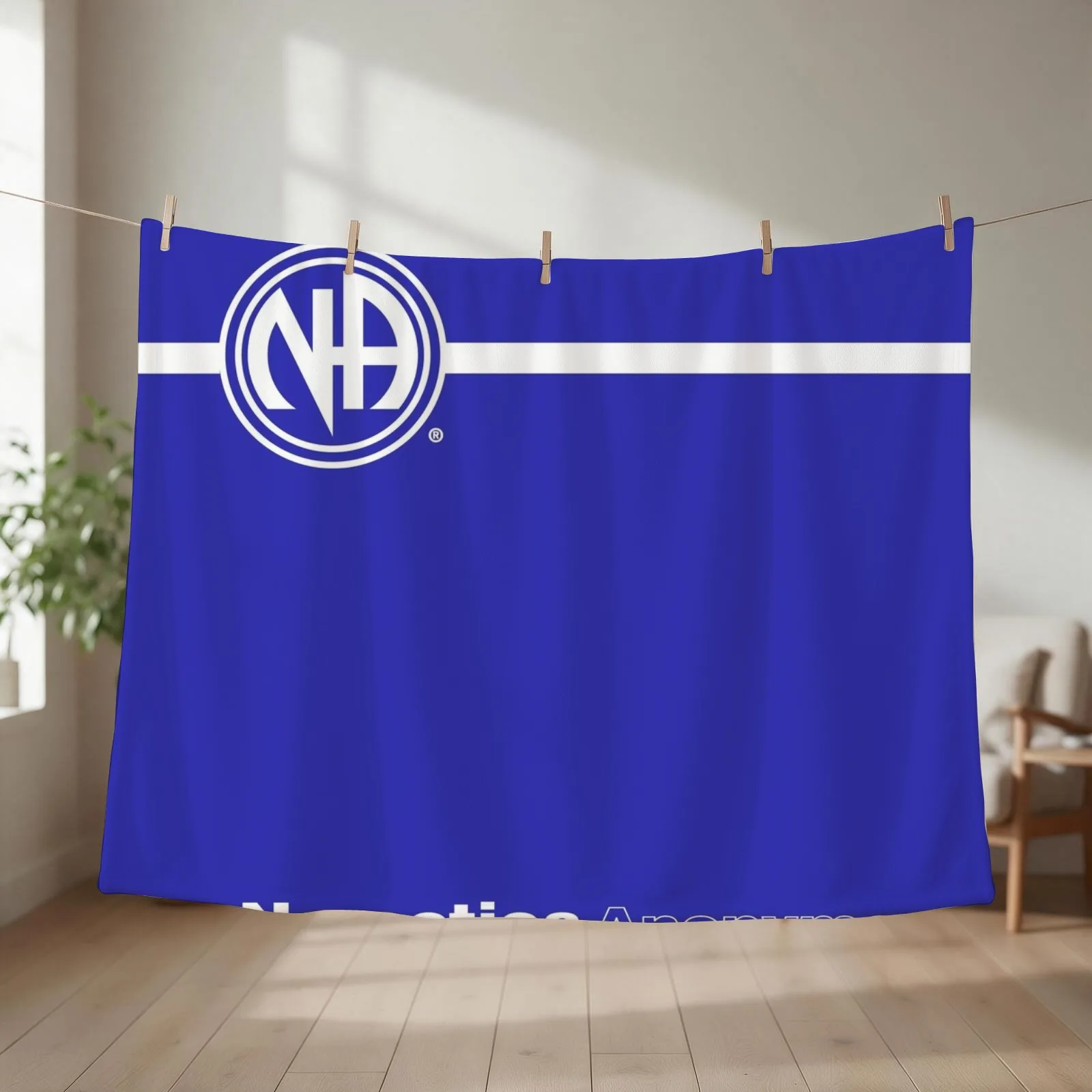 NA Basic Text Book Narcotics Anonymous Gift Throw Blanket couch cozy soft plush fuzzy picnic outdoor blanket