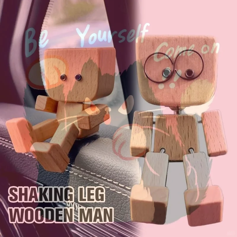 Fun Wobbly Desktop Car Dashboard Doll with Moving Legs Decorative Accessory