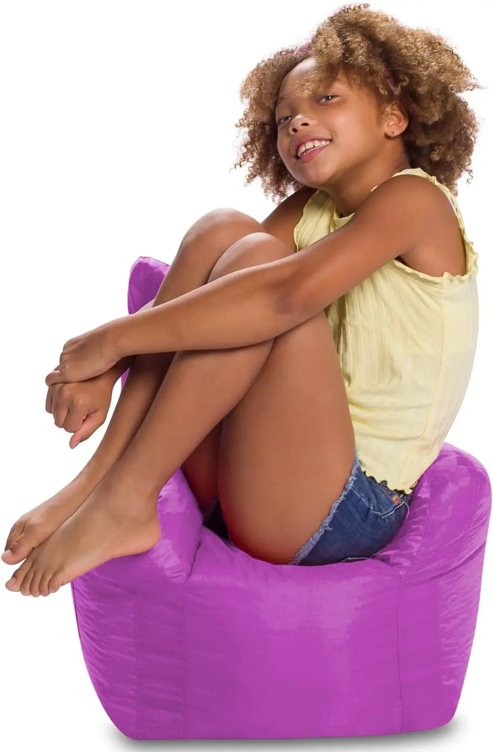 Bean Bag Chair Structured Seat For Toddlers And Kids, Comfy Chair For Gaming, Reading, And Watching Tv For Children, Pasadena