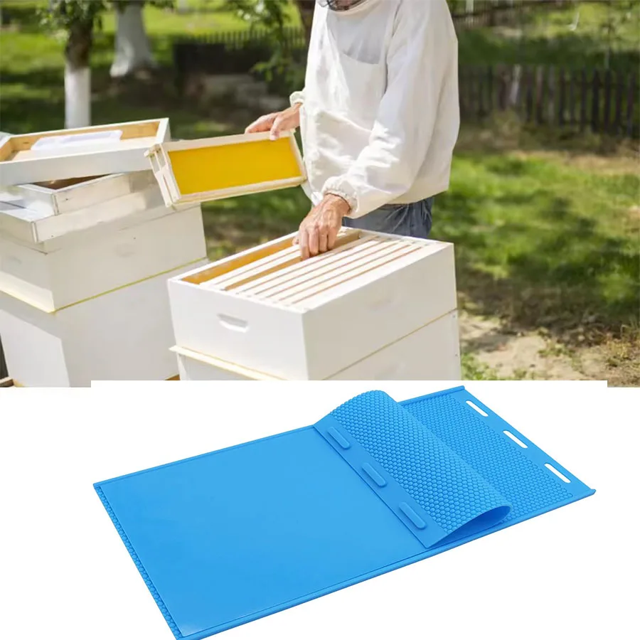 1Set Beeswax Sheets Beehive Wax Foundation Sheets Natural Beeswax Honeycomb Sheets for Beekeeping Candle Making