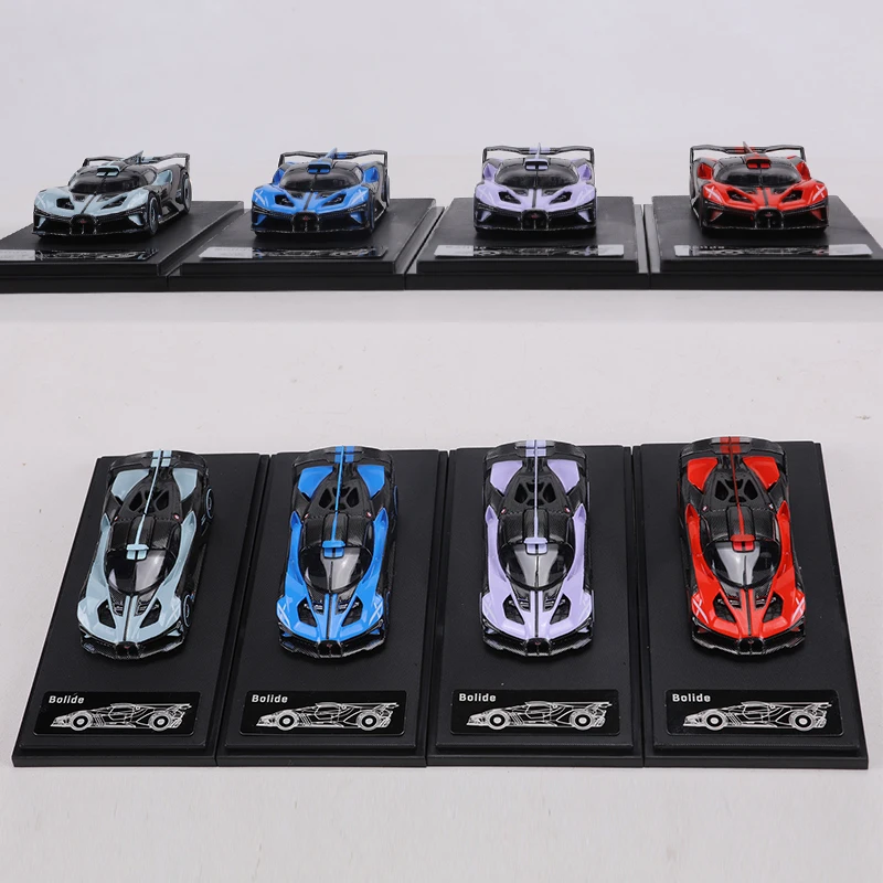 RM MODEL 1:64 Bugatti Bolide Supercar Static Simulation Die Cast Vehicles Collectible Model Car Toys