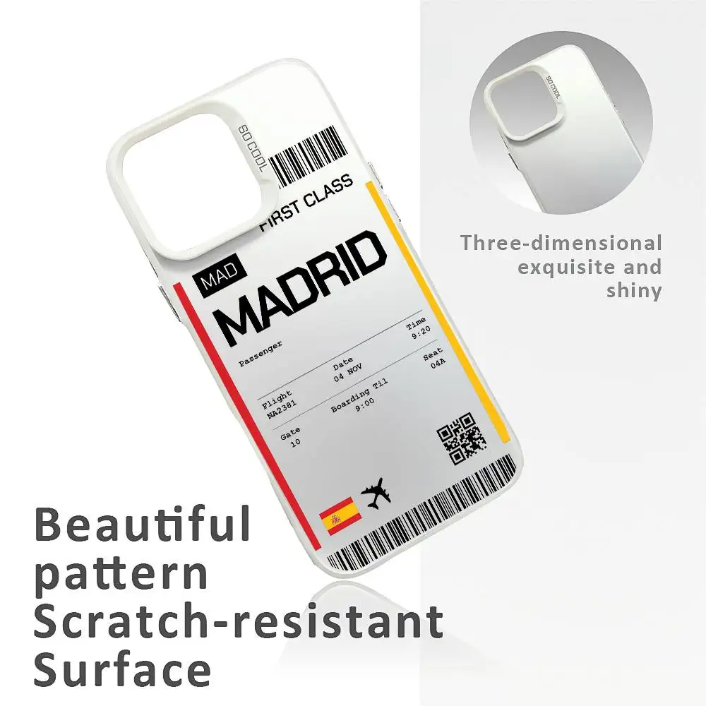 حافظة هاتف إسبانيا لهاتف آيفون 16 15 14 13 12 11 Pro Max Plus - غطاء خلفي ناعم متدرج ملون من مادة TPU #6