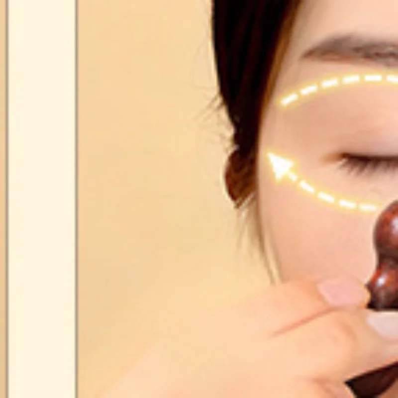 

1pc Professional Lotus Seedpod Brass Rosewood Facial Lifting GuaSha Tool Eye Relaxation Spot Meridians Acupoint Massage Handheld