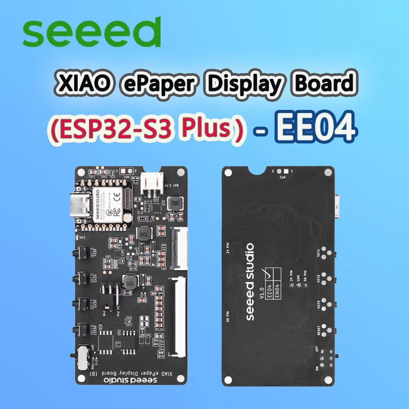 

Плата дисплея XIAO ePaper EE04, для проекта ePaper с низким энергопотреблением, питание от XIAO ESP32-S3 Plus, поддержка 24-контактного 50-контактного дисплея ePaper