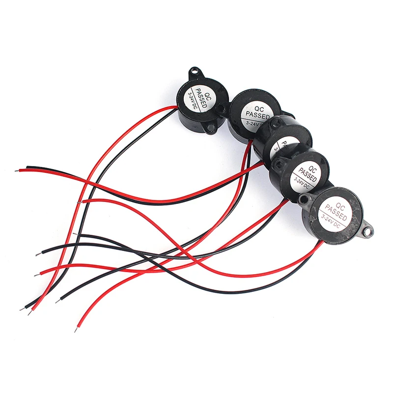 5/10PCS High Decibel Buzzer SFM-20B DC 3-24V Continuous Sound Buzzer 2312 Active Piezo Buzzers, for Arduino Car