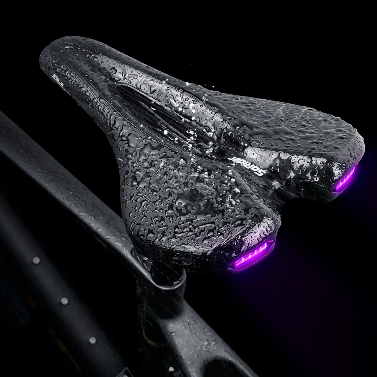 Bicycle Road MTB Bike Saddle Seat With Warning Taillight 1