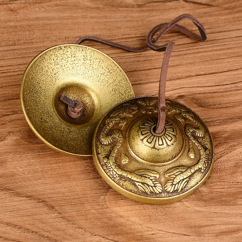 Wholesale Pure Chime Handmade Percussion Instrument Gong Bell Copper Pull Yoga Awakening Dong Ding R
