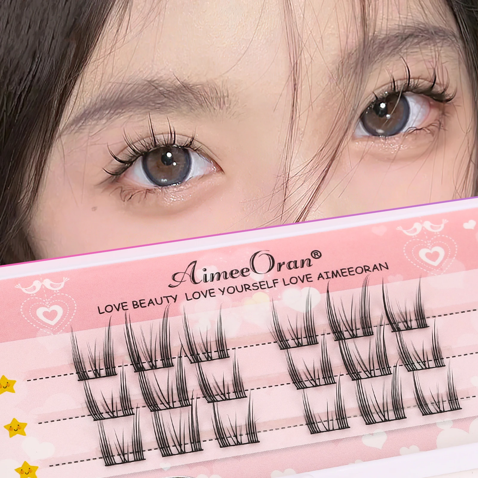 Long False Eyelashes for Women Comfortable Fluffy Cat Style False Eyelashes for Festival Party Wedding Dating