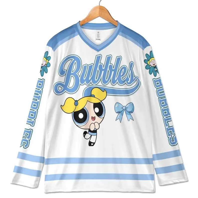 2026/2027 Anime Flying Girl Police Uniform 3D Breathable Children Couple Family Street Fashion Long Sleeve Parent Child T-shirt